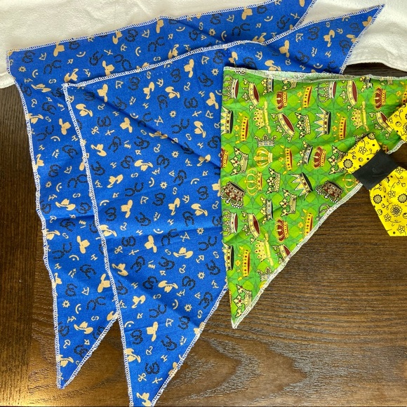 Handcrafted Handmade Hand Sewn Handkerchief and Ties for Small Dogs / Cats - Picture 2 of 7